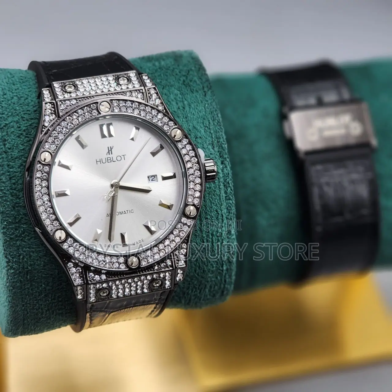 Hublot Quality Men Genuine Leather Wristwatch