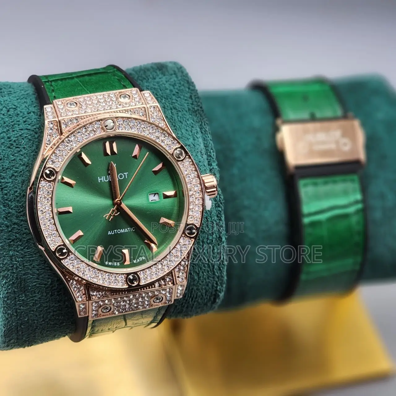 Hublot Quality Men Genuine Leather Wristwatch