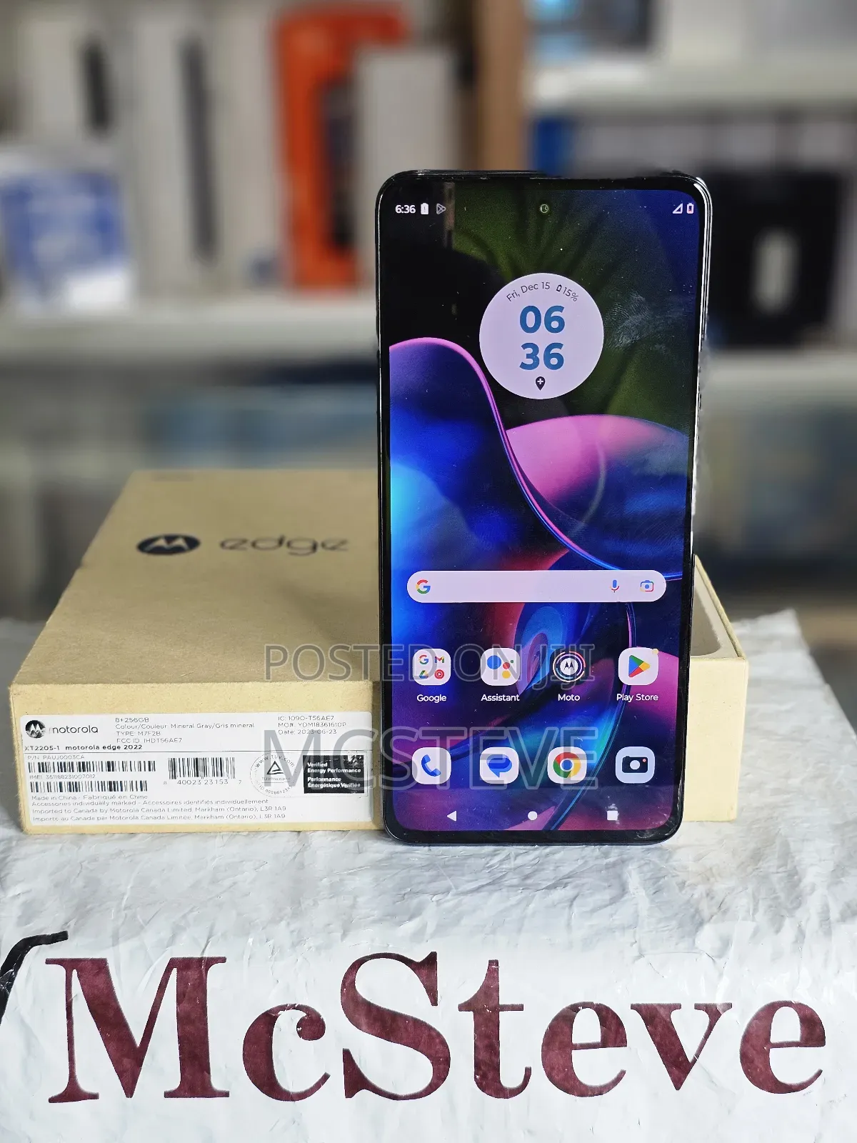 New Motorola Edge (2022) 256 GB Gray