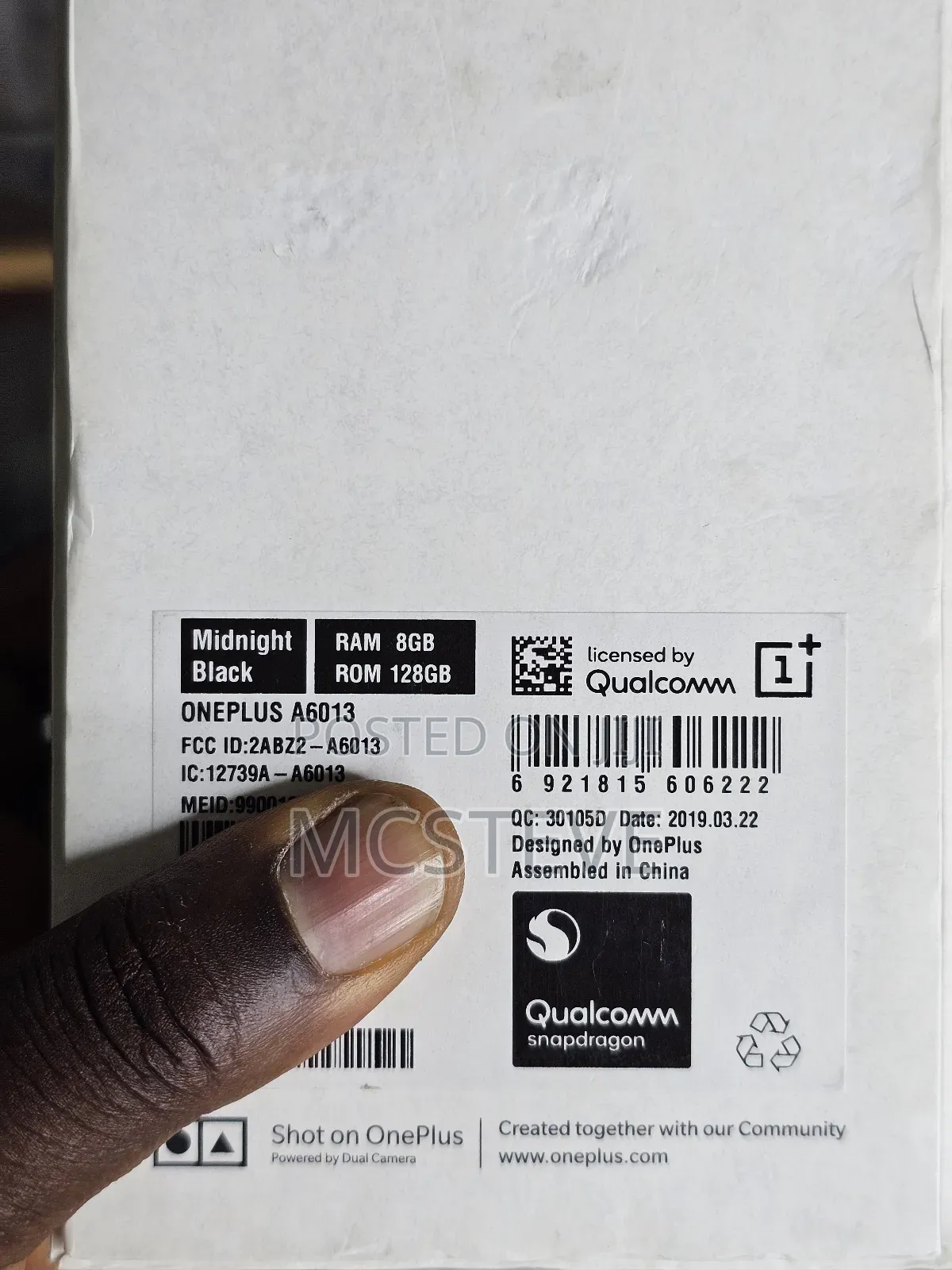 New OnePlus 6 128 GB Black