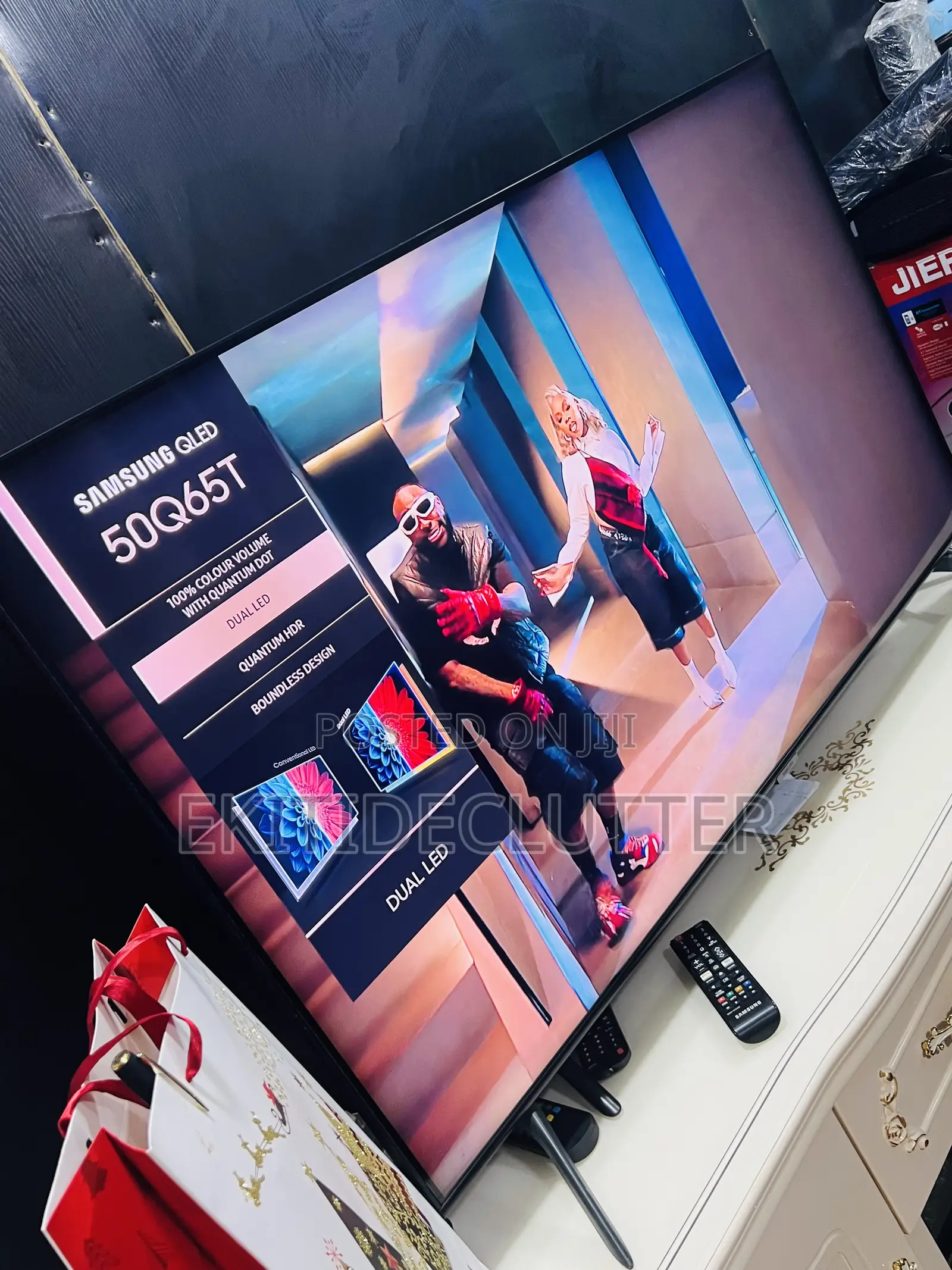 Barely Used Samsung 50” Qled Smart Tv