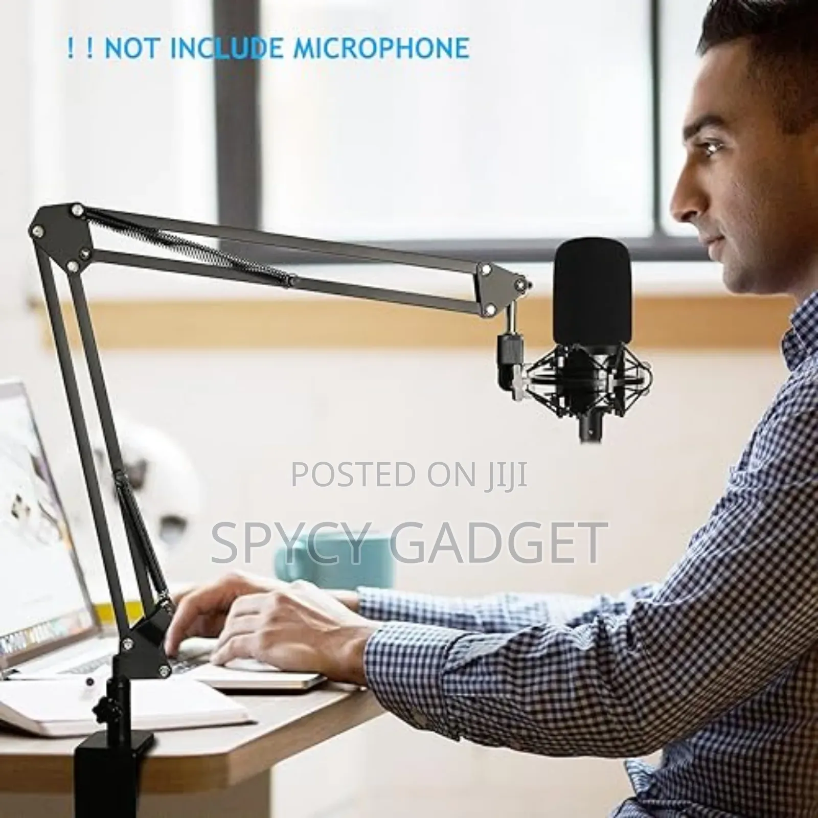 Professional Table Clamp Microphone Stand With Shock Mount