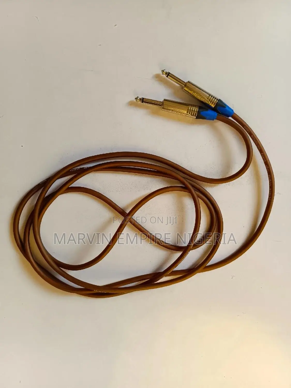2pcs Thick Jack to Jack Cable for Speakers Keyboards 3yards