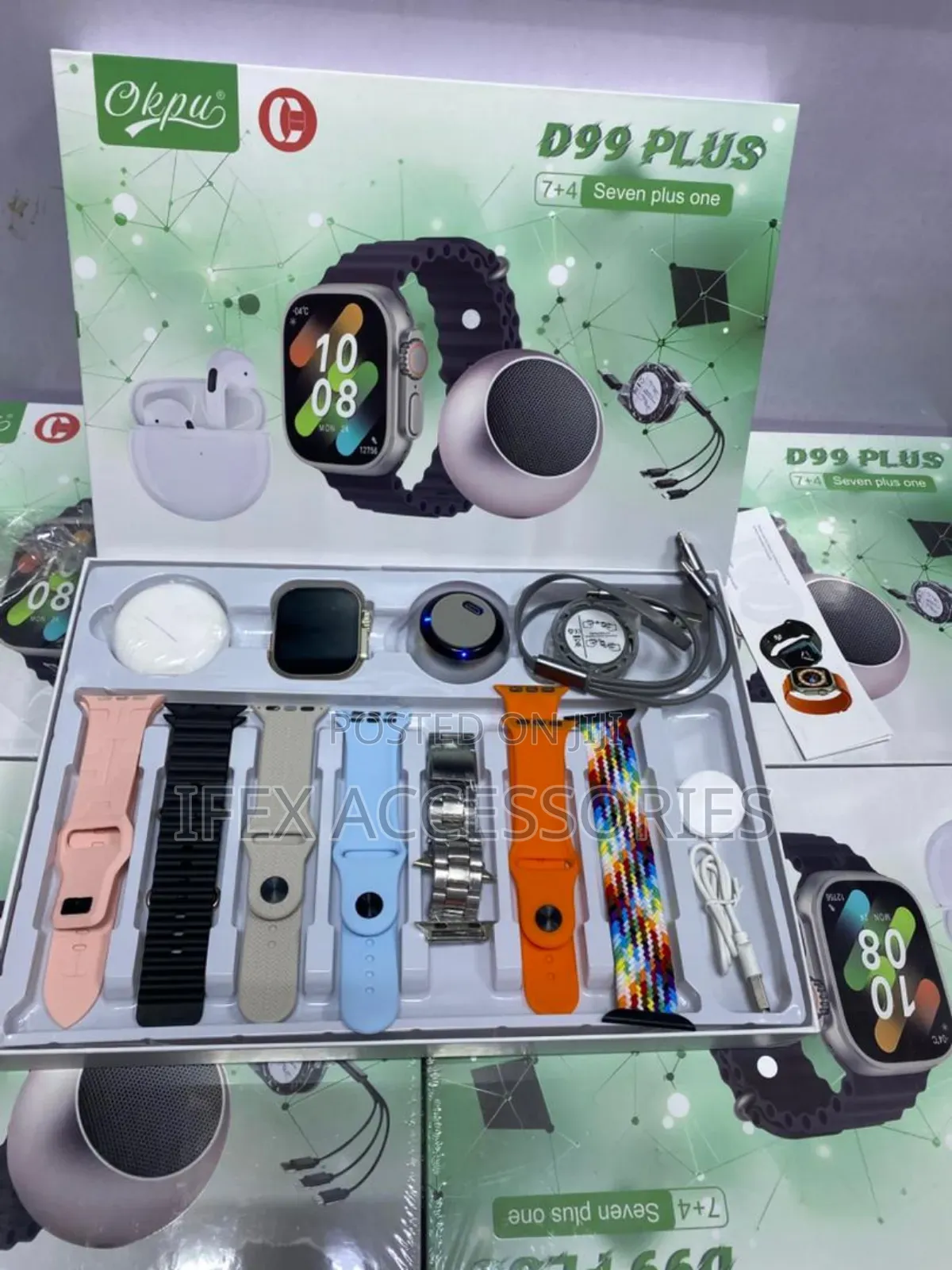 Smartwatch D99 Plus With a Speaker,Airpod and Charger