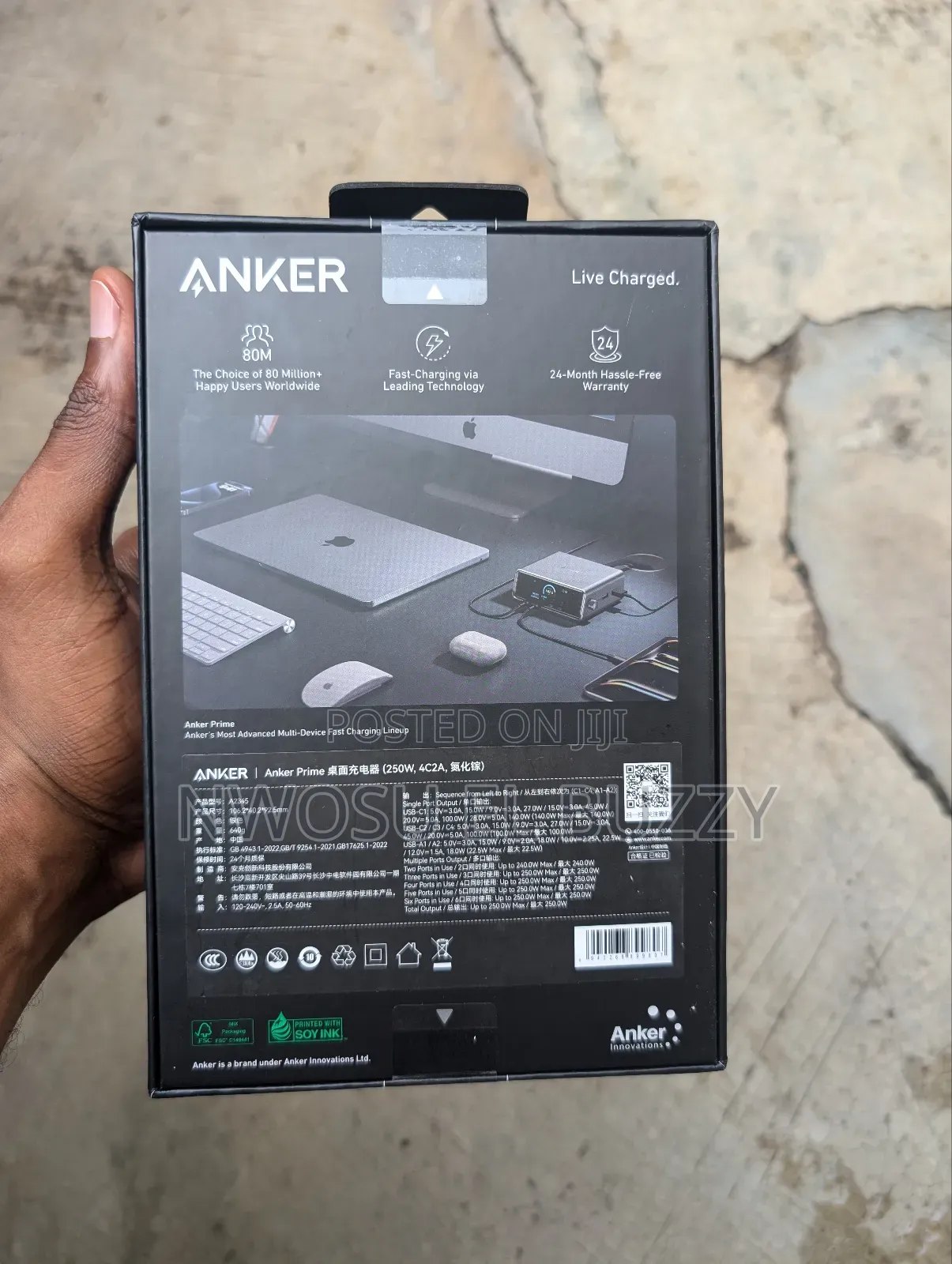 Anker Prime Charger 250w Gan Prime Usb Charging Station