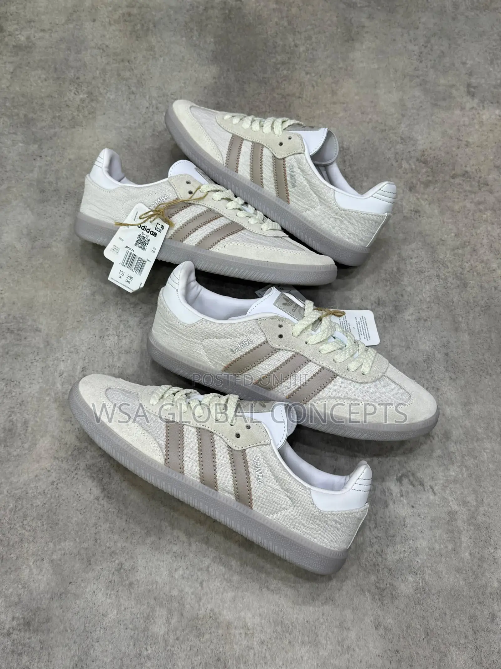 Adidas Samba OG Vintage Khaki Purple Sneakers