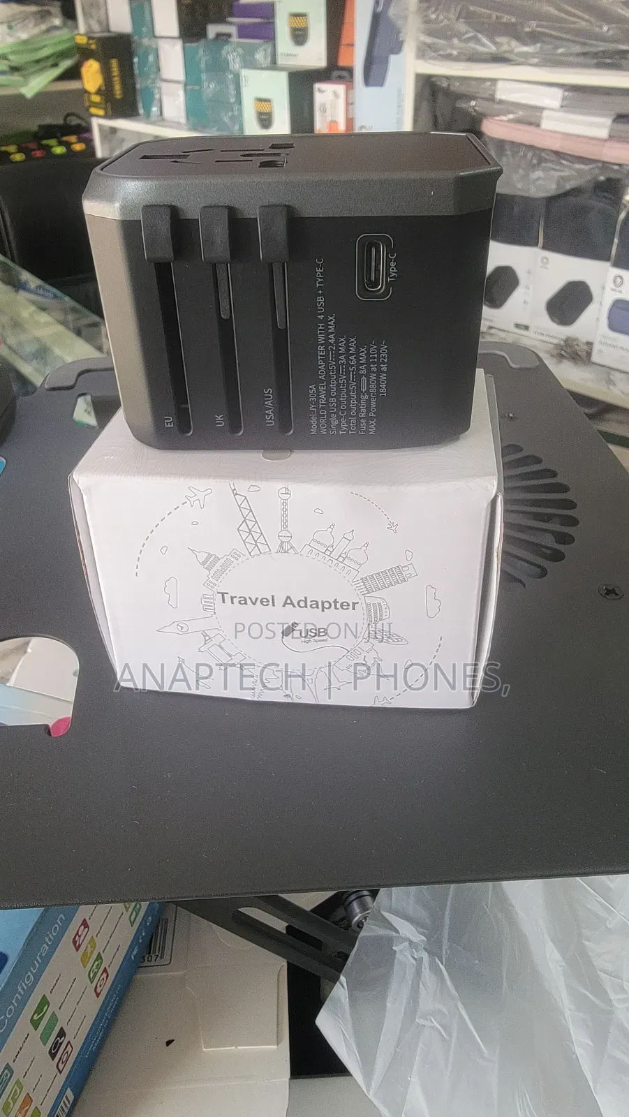 Universal Adapter Worldwide Charger for Uk / Eu / Us