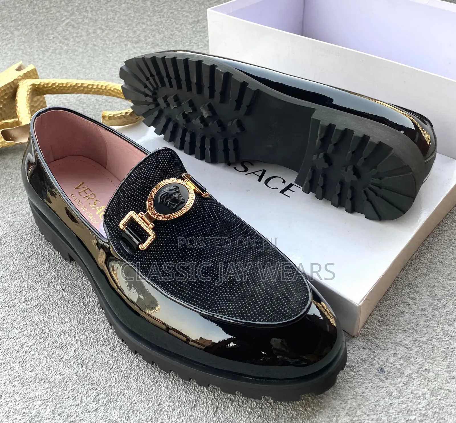 Quality VERSACE Caterpillar Sole Shoe
