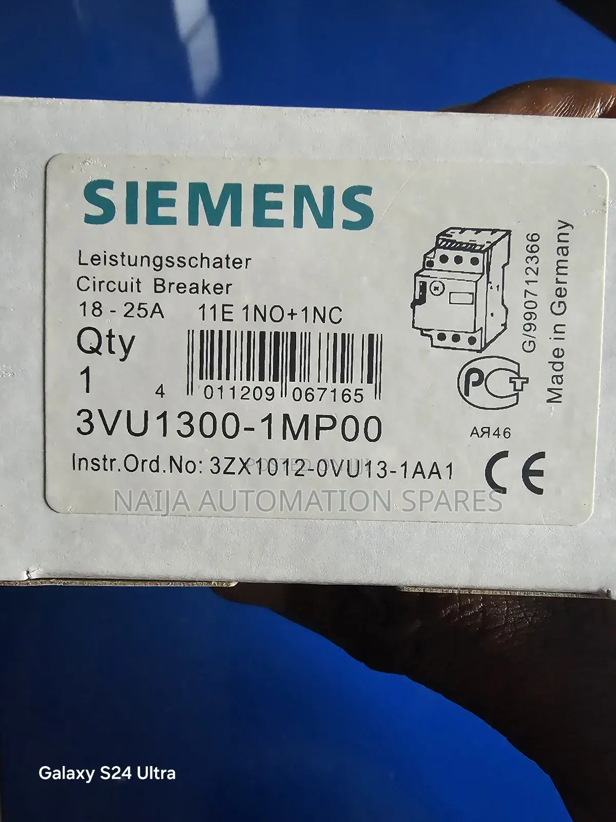 SIEMENS 3vu1300-1mp00, Circuit Breaker