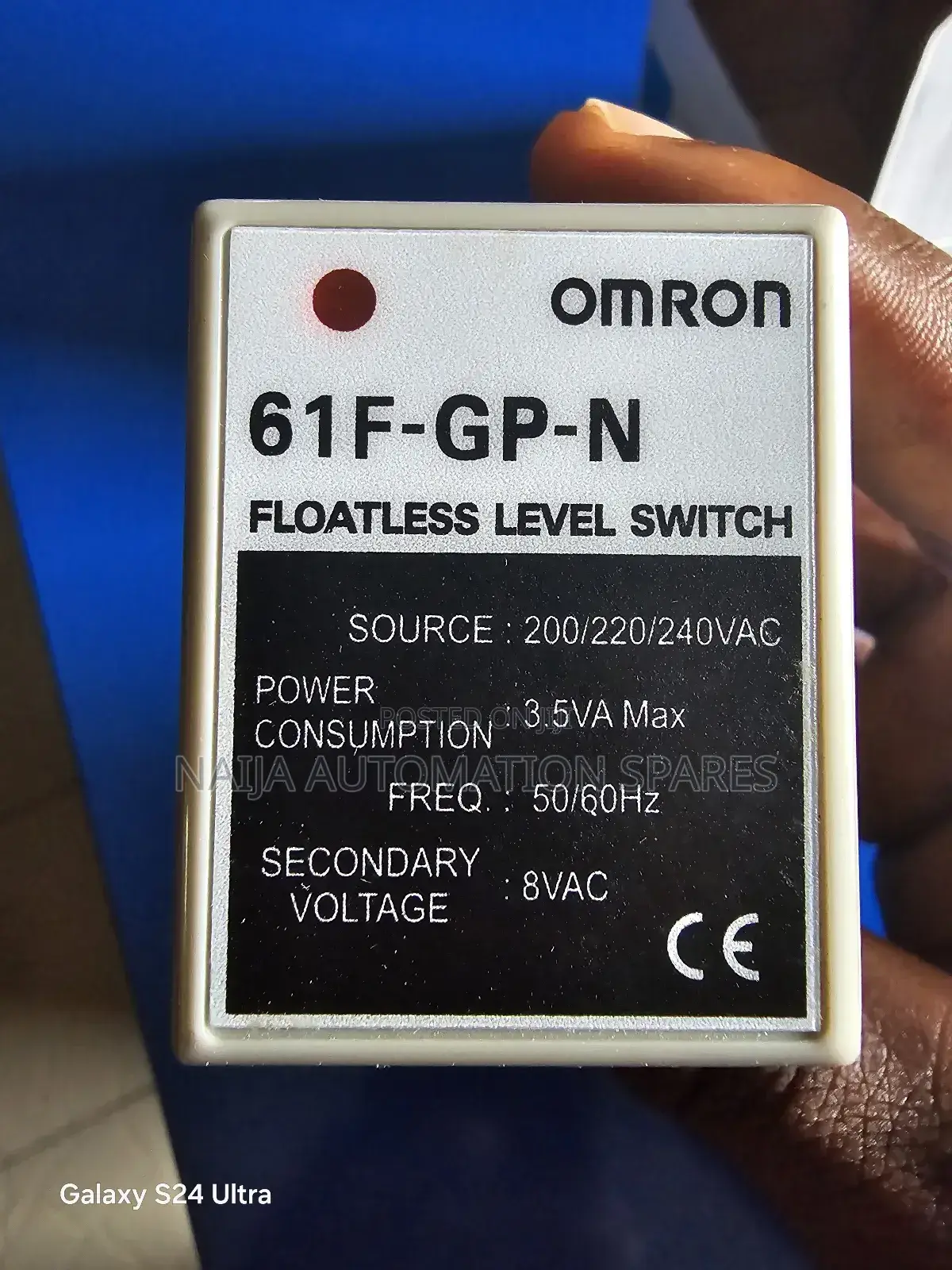 Omron |61f-Gp-N | Floatless Level Switch 220 Vac