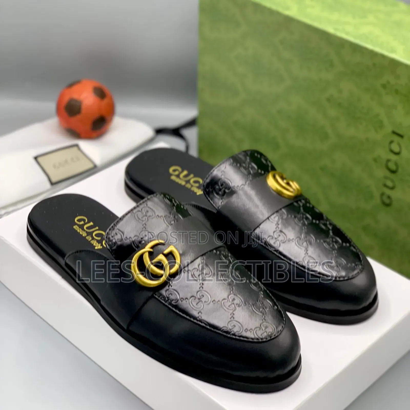 Original Black Gucci Half Shoes