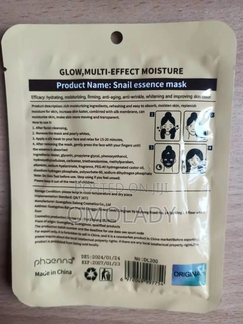 Phaenna Snail Real Ampoule Masks - 25ml