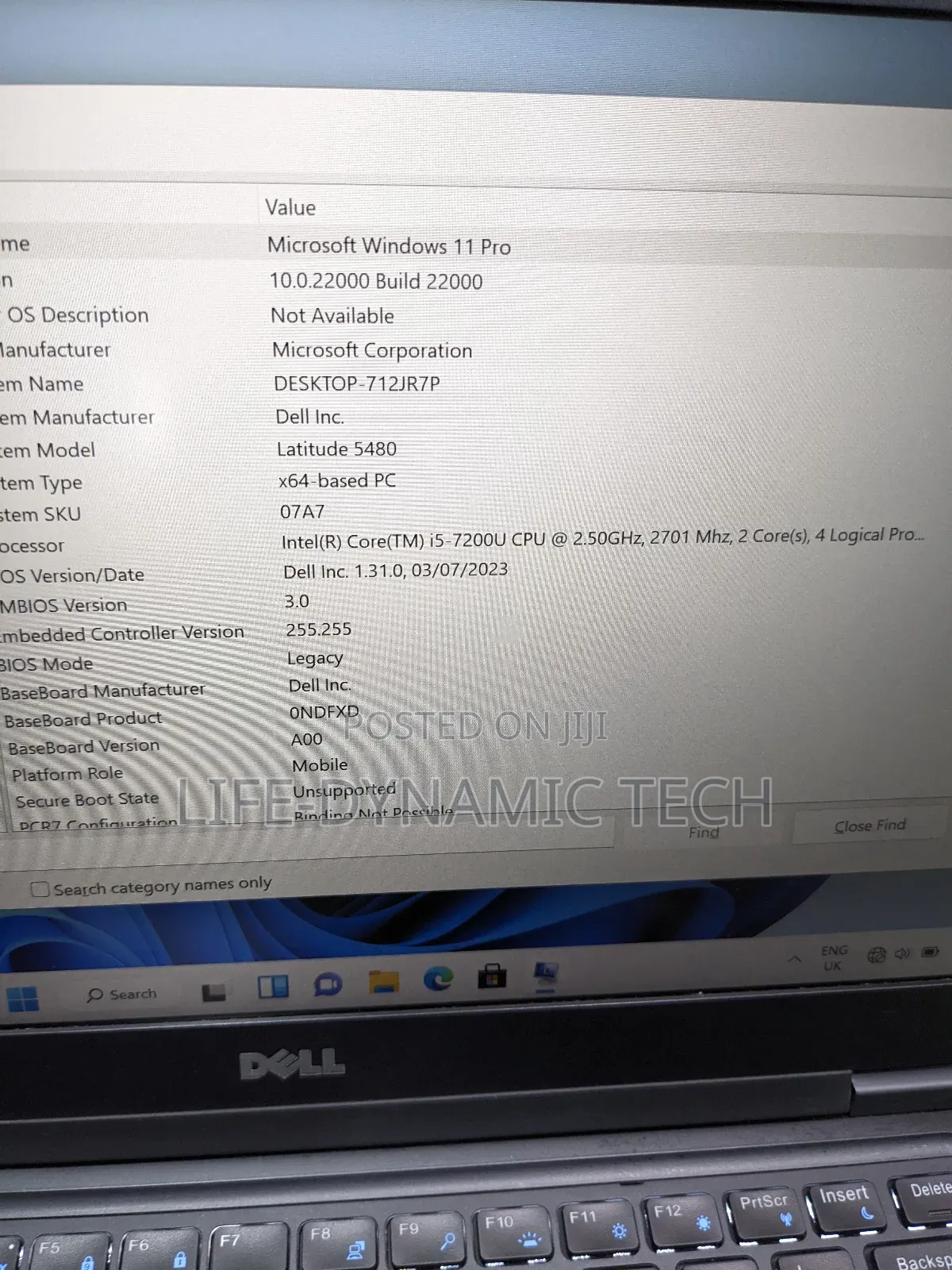 Laptop Dell Latitude 5480 8GB Intel Core I5 SSD 256GB