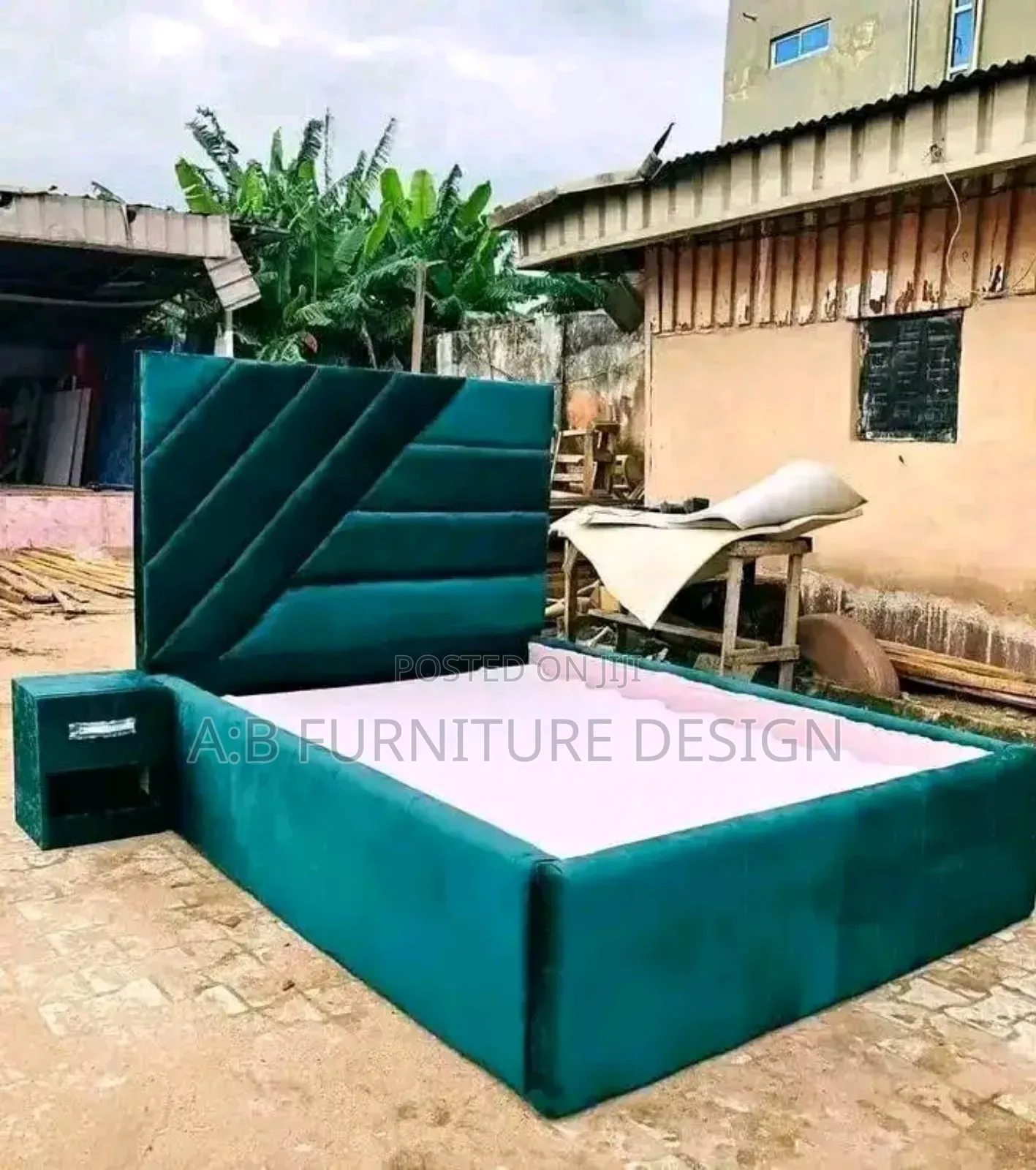 6 by 6 Bed Frame Wih One Bed Side 