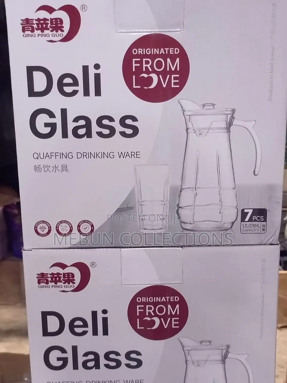 7pcs Glass Water Set Cup With Jug