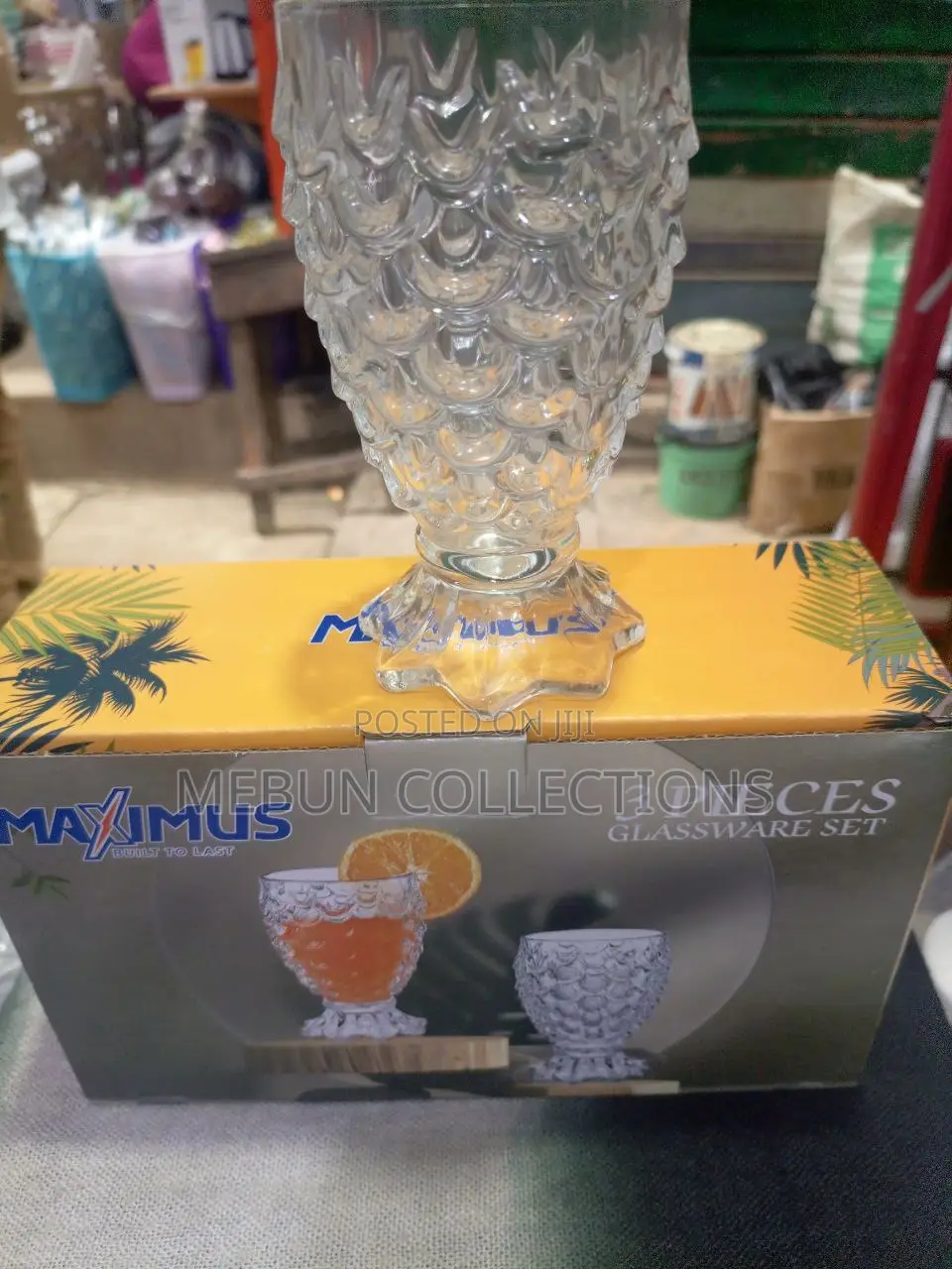 3pc Fish Scale Glass Cup