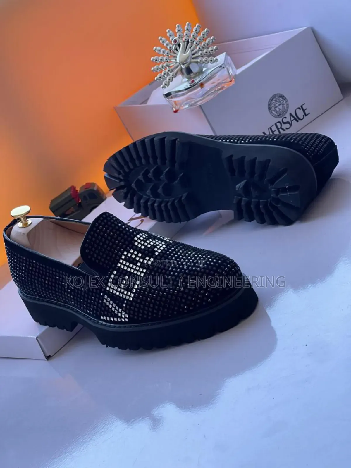 Versace Stoned Loafers Available