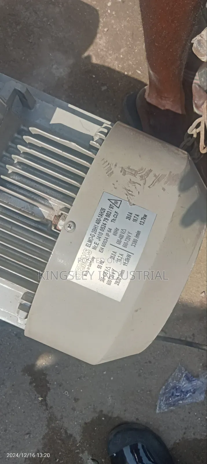 Siemens Exhaust Motor 15hp-11kw High-Speed