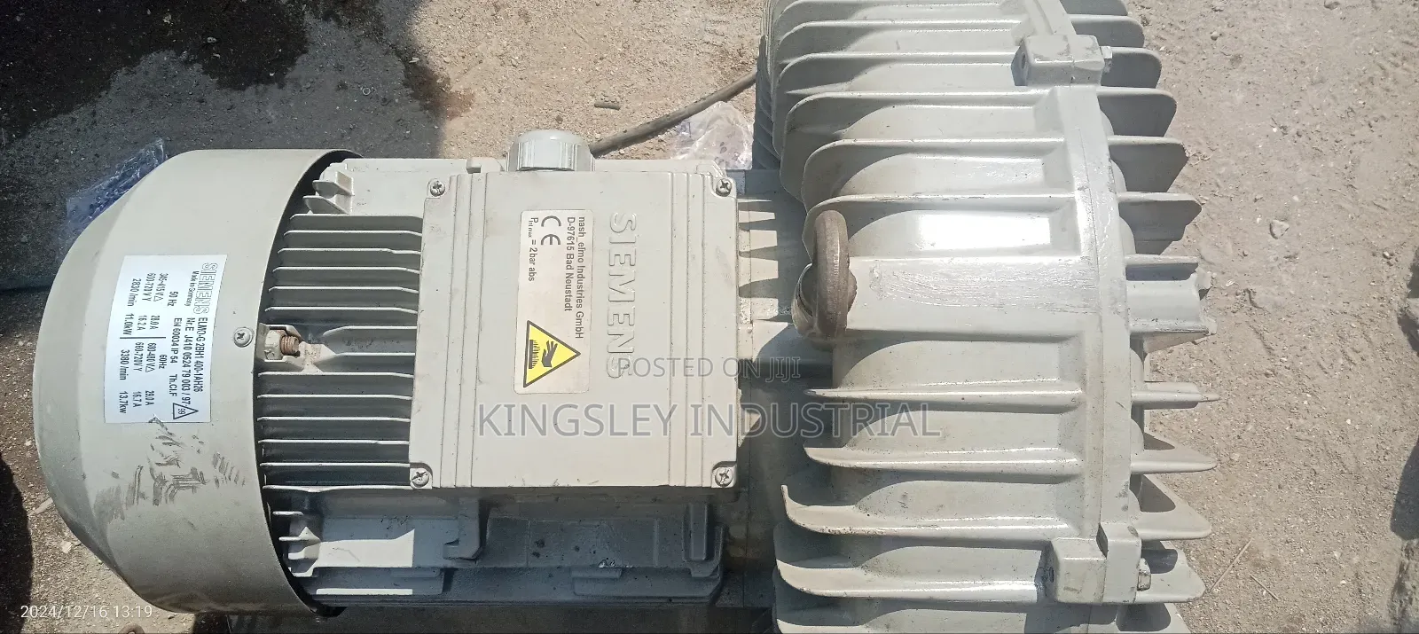 Siemens Exhaust Industrial Motor 11kw High-Speed 2830rpm