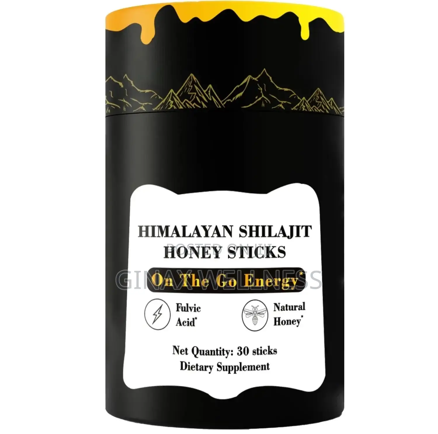 Pure Himalayan Shilajit Honey Sticks for Energy and Performance