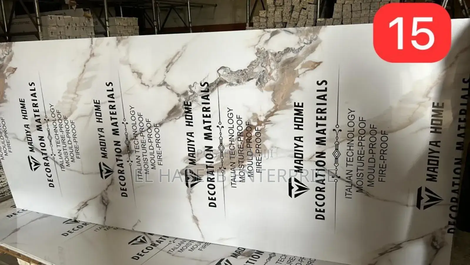 4x9ft Marble Sheet (Non Adhesive)