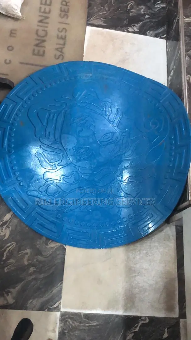 Versace Head Blue Slate Stamp