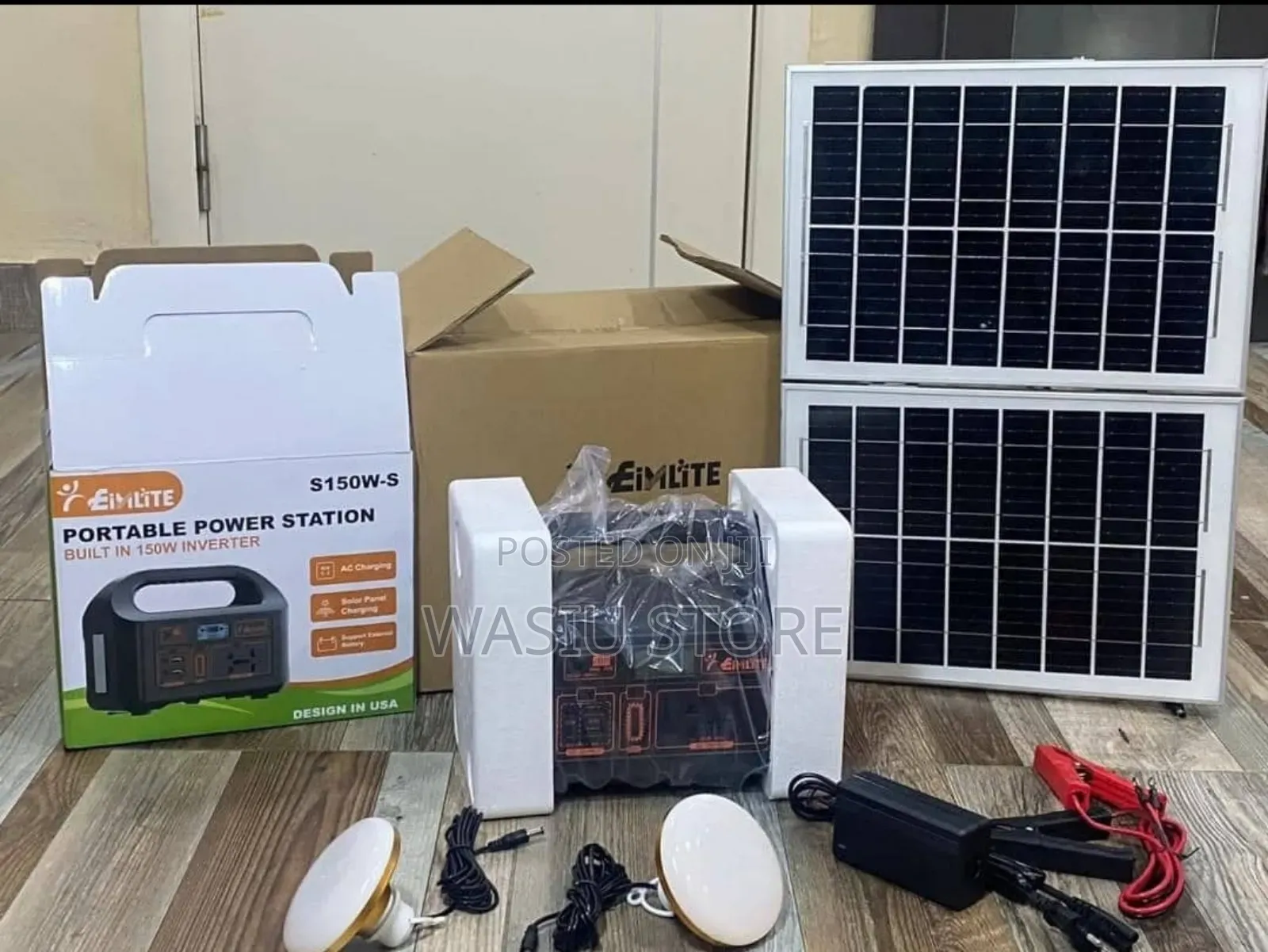 150watts Portable Power Station With 25watts Solar Panel