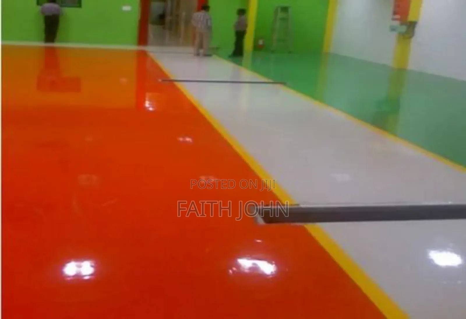 Multiple Color Epoxy Flooring