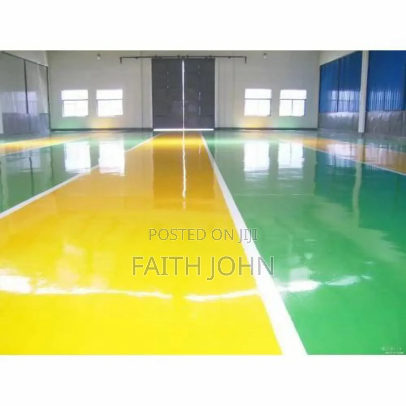 Multiple Color Epoxy Flooring