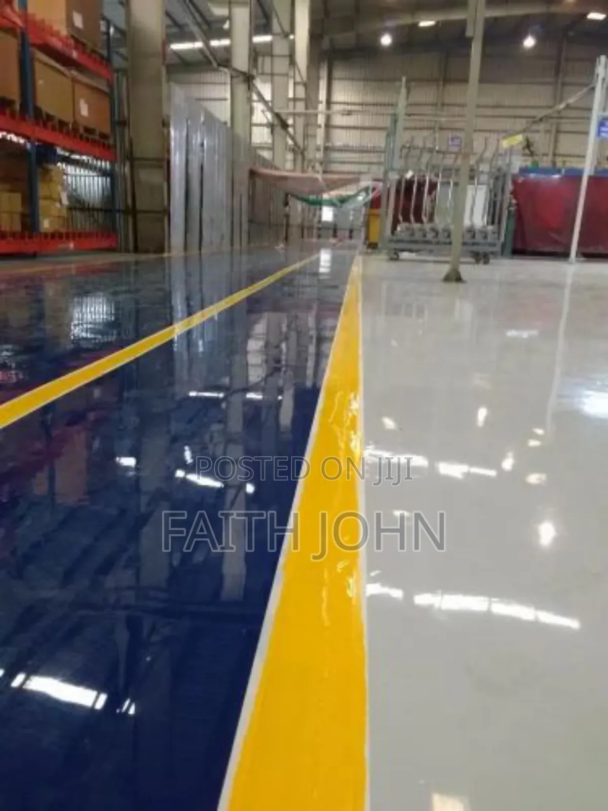 Yellow Mix Epoxy Flooring