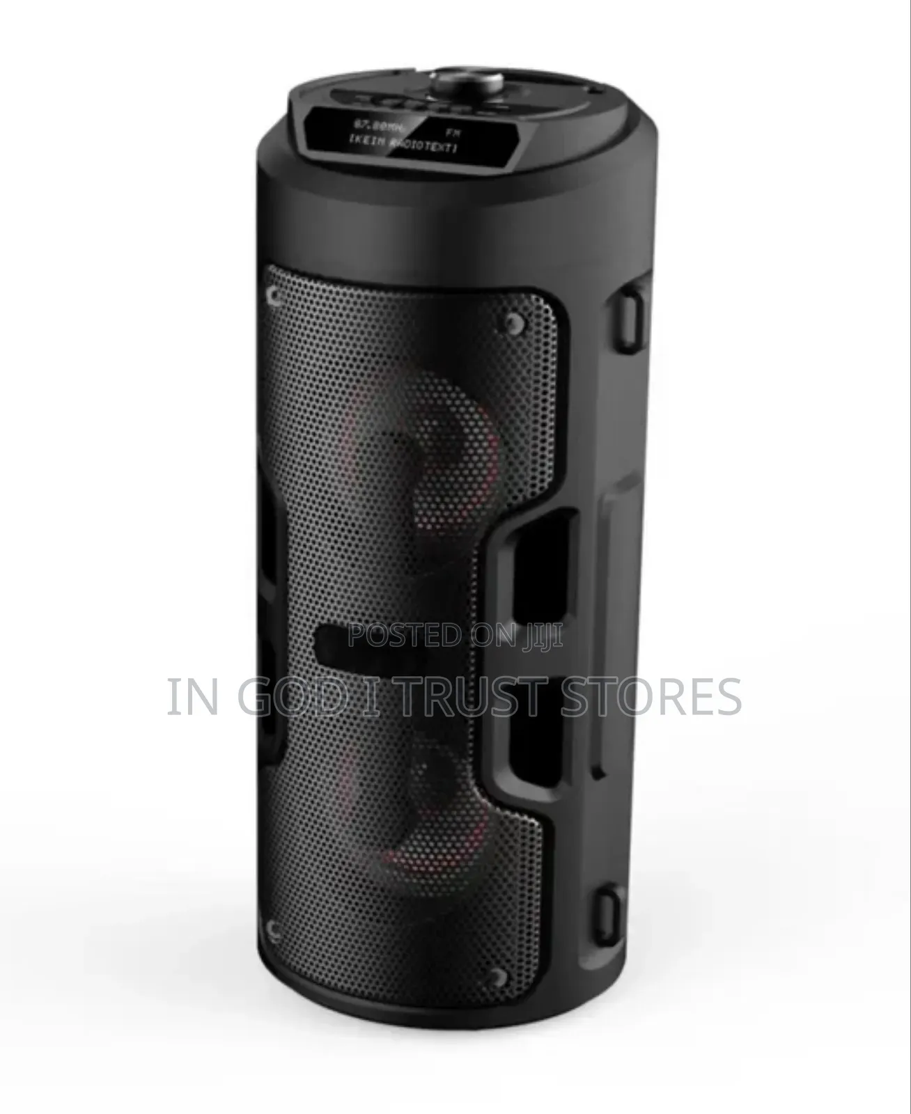 Portable BT FM Radio Outdoor Speaker RGB LED Lighting Remote