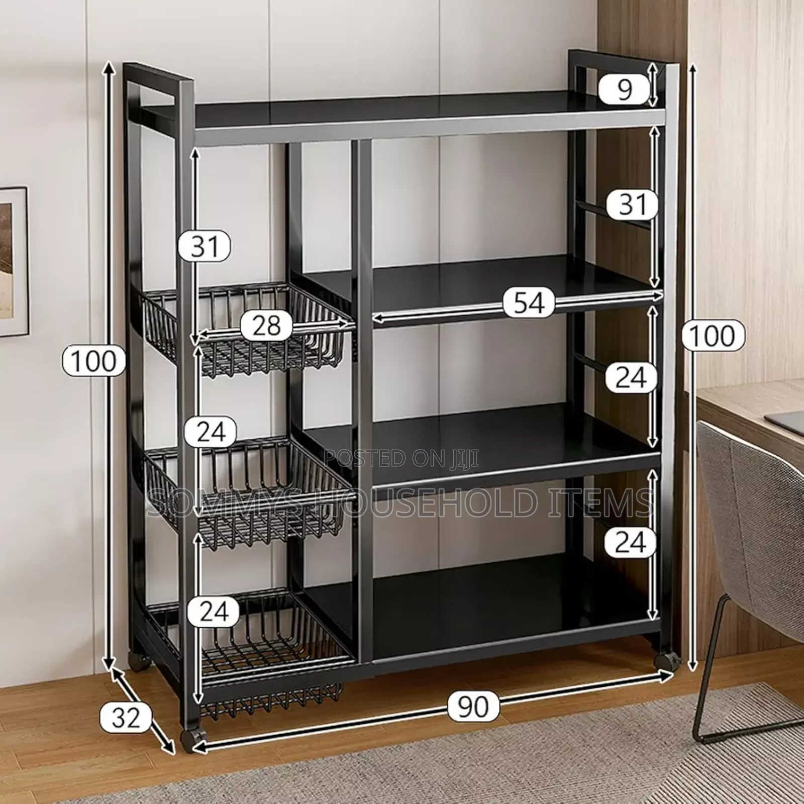 4 Tier Kitchen and Living Room Rack