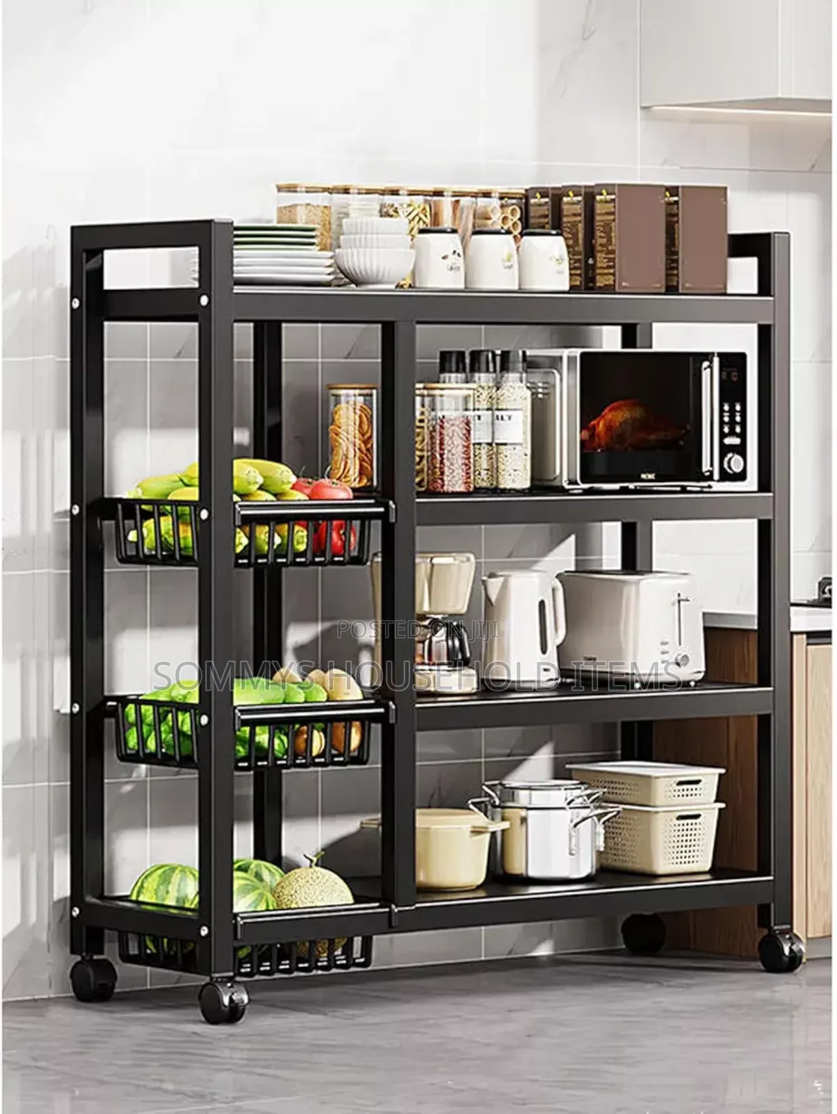 4 Tier Kitchen and Living Room Rack
