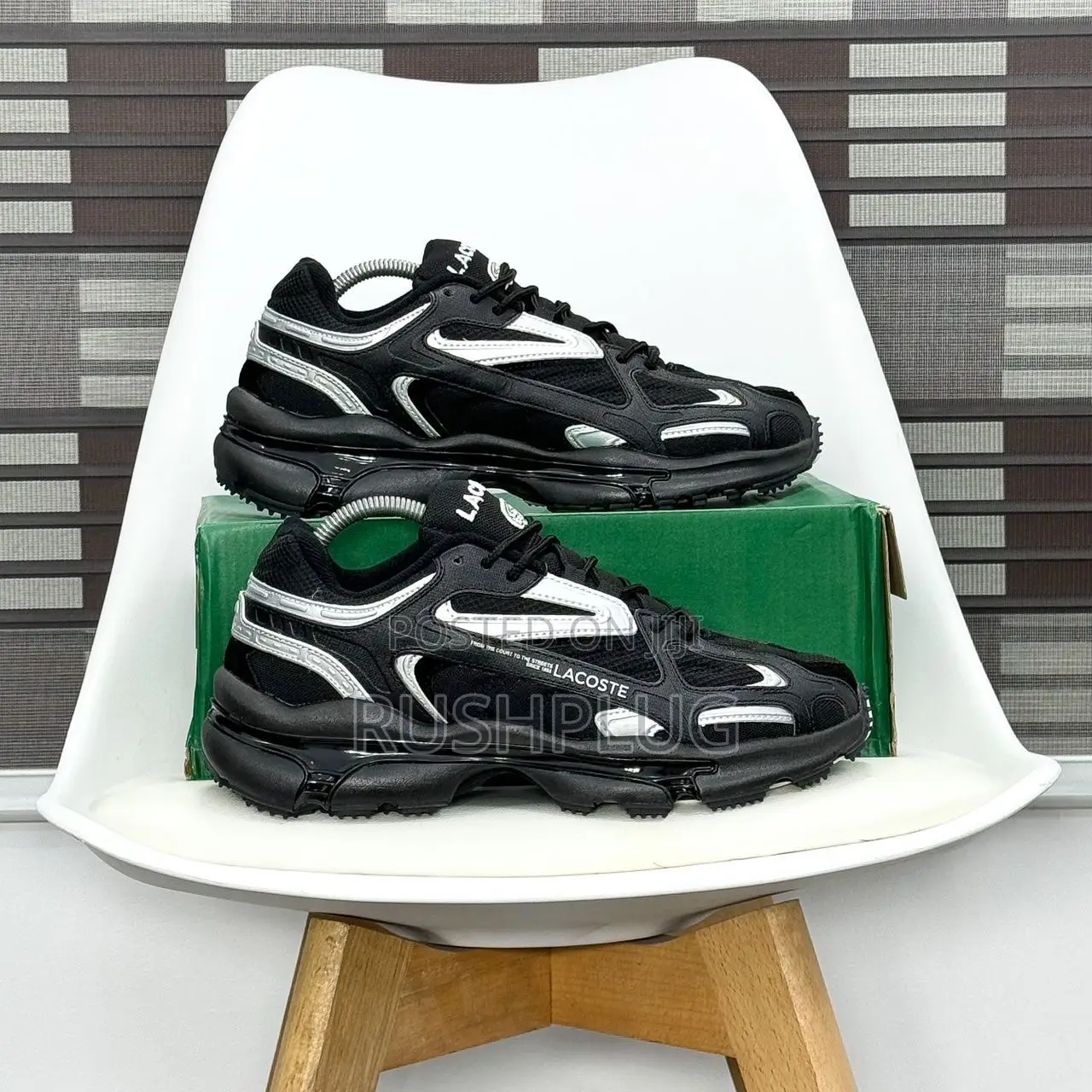 Lacoste L003 2K24 Men Trainers “Black/Silver” Sneakers