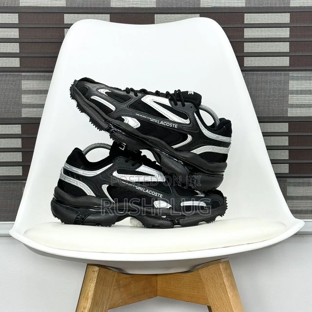 Lacoste L003 2K24 Men Trainers “Black/Silver” Sneakers