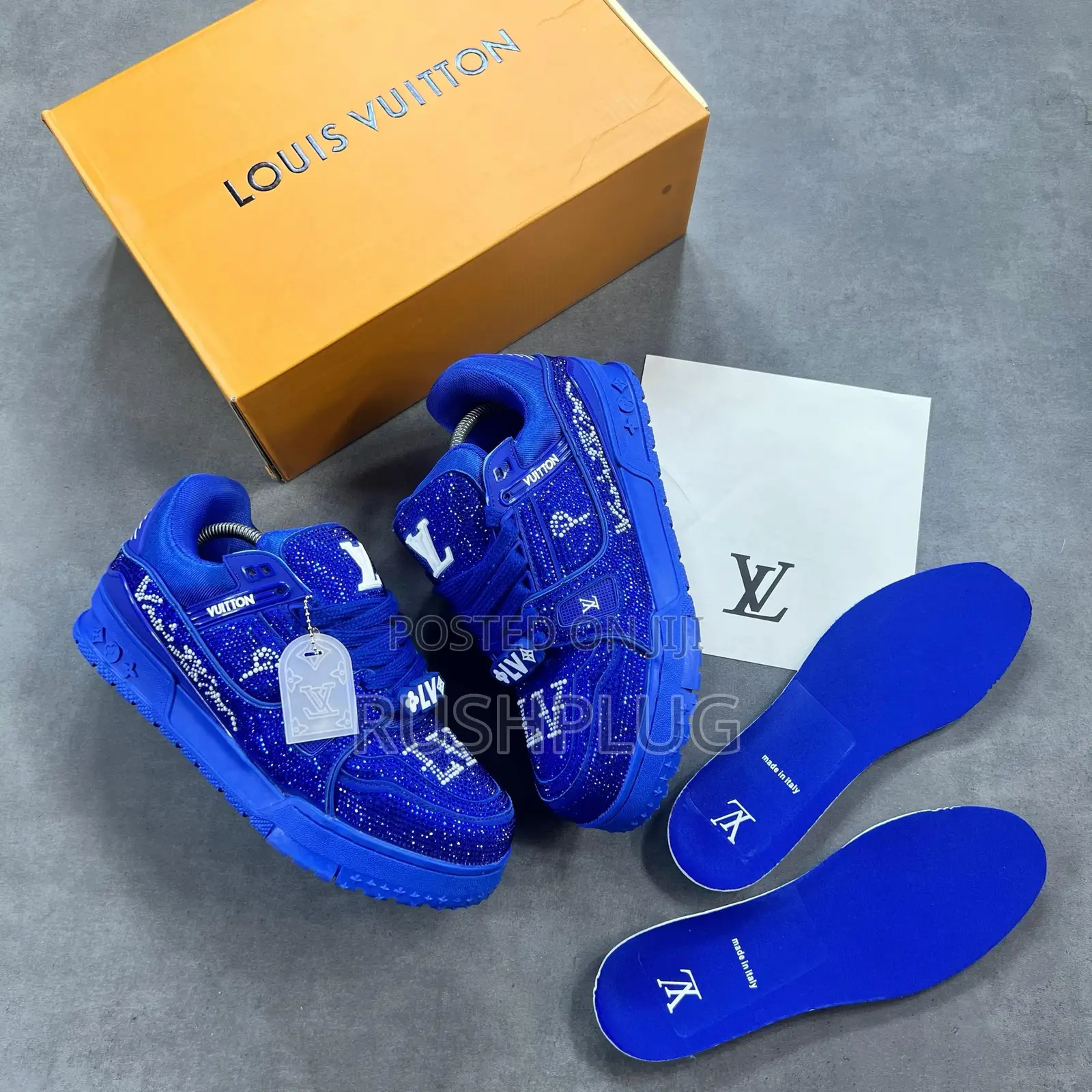 Louis Vuitton Maxi Blue “Swarovski Crystal” Sneakers