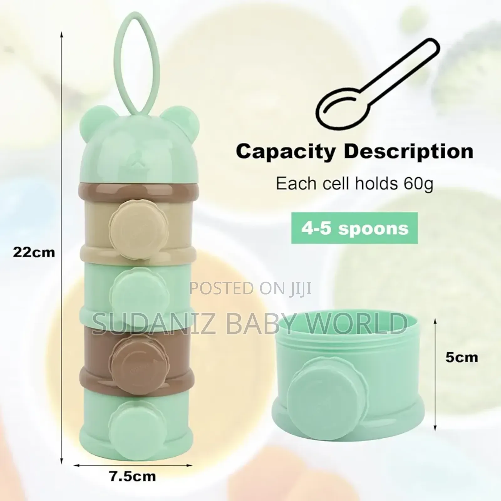 4 Layer Container Milk Divider Baby Formula Dispenser