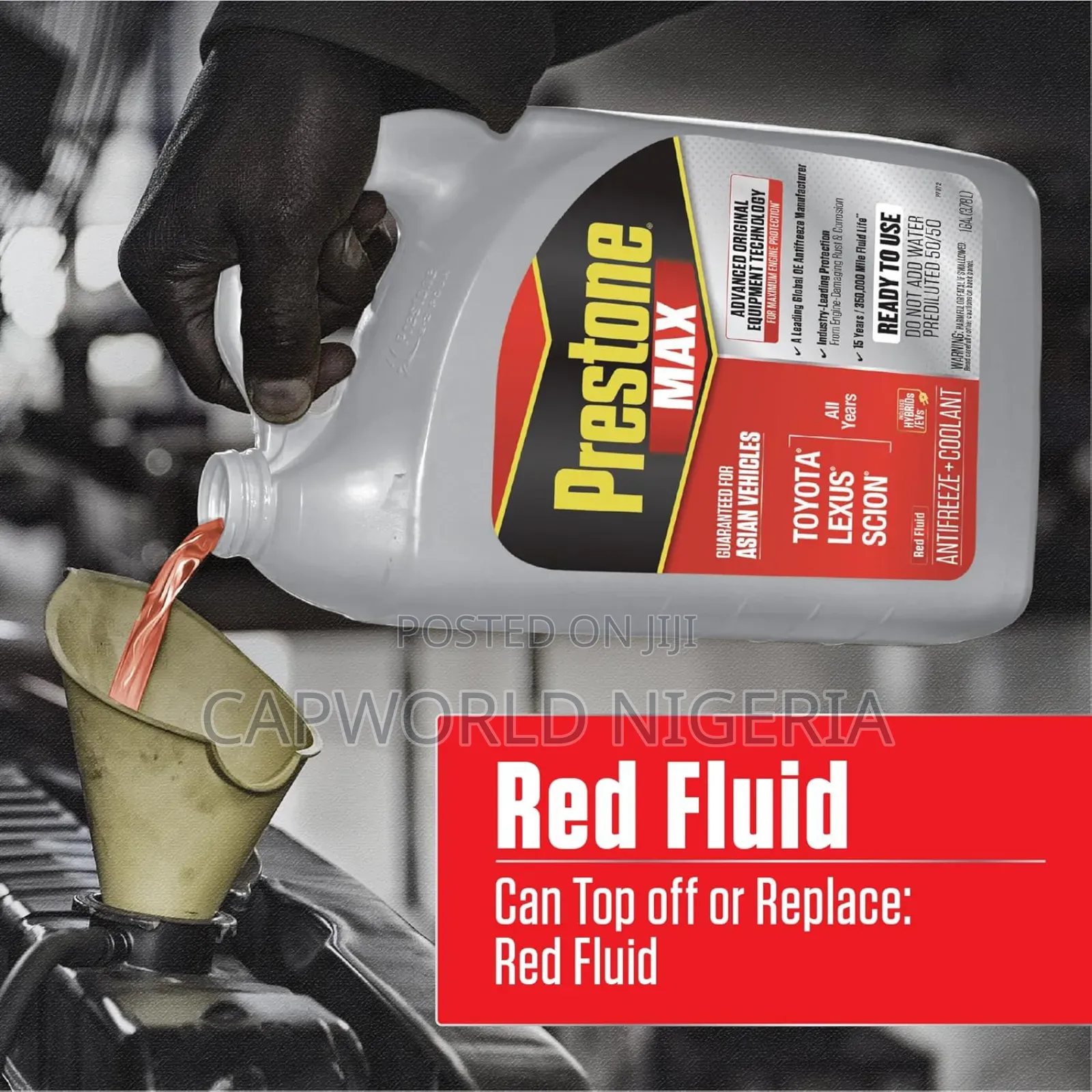Prestone Max Asian Red 50/50 Antifreeze Automotive Coolant