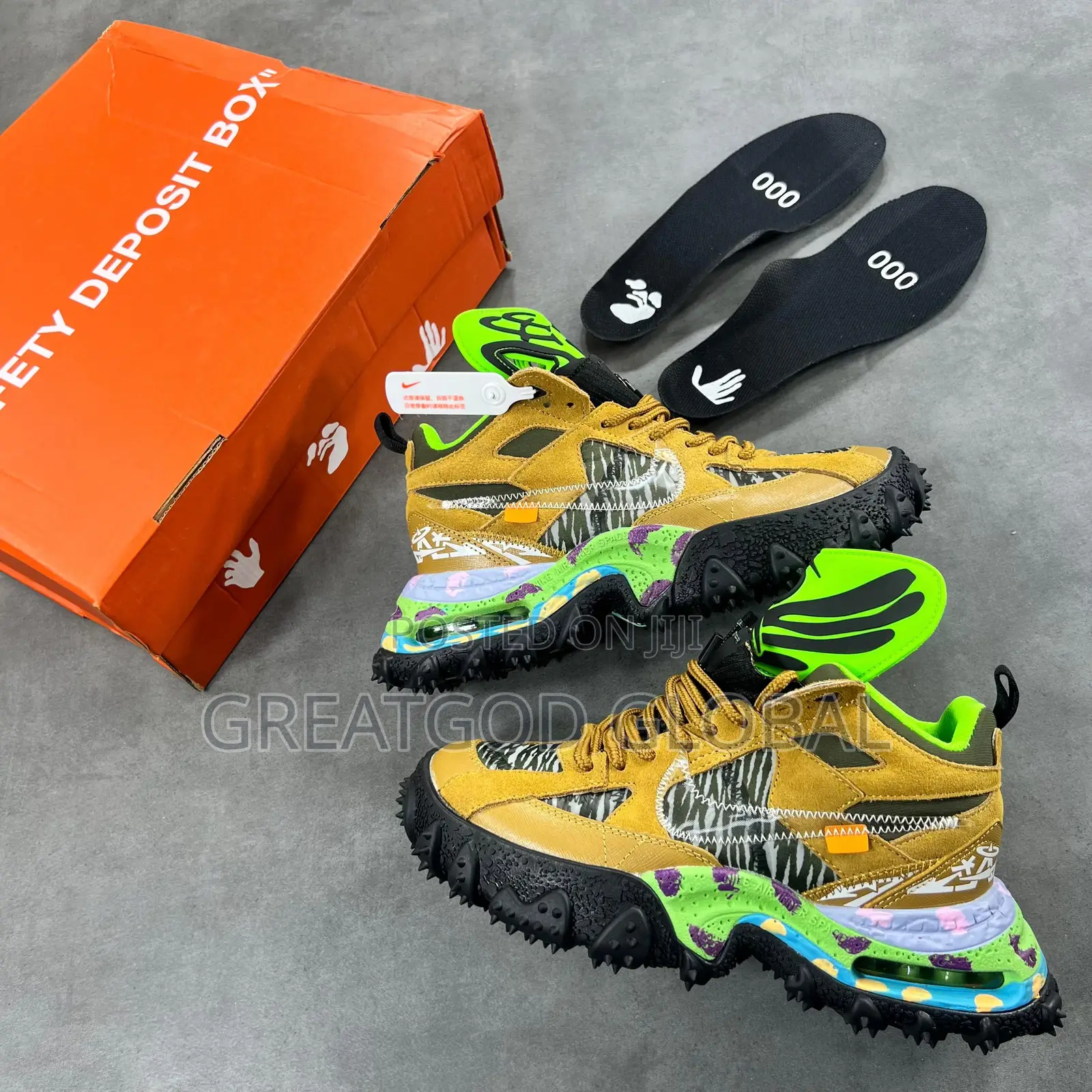 New Nike Air Terra Forma X Off-White “Wheat” Snks”