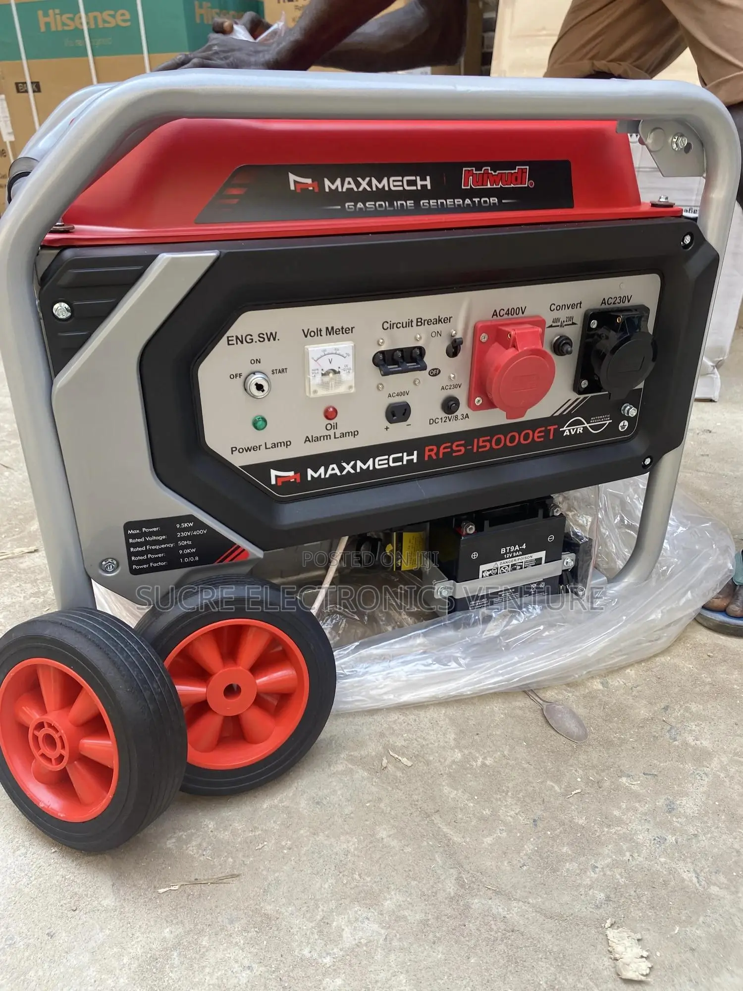 12kva Maxmech RFS15000ET With 100% Copper Wire Generator