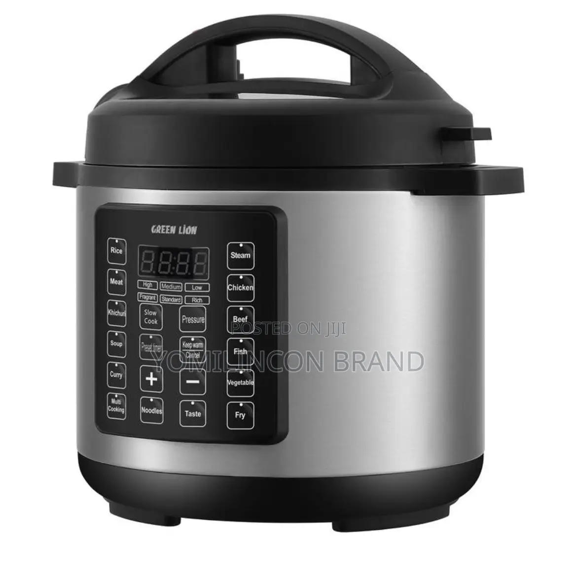 Green Lion 8L Electric Pressure Cooker With Auto Warm.