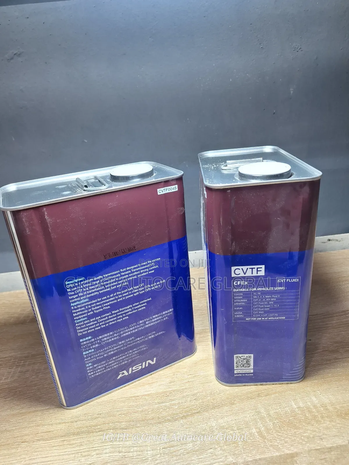 Original Aisin Cfex CVT Fluid for Toyota and Others Vehicles