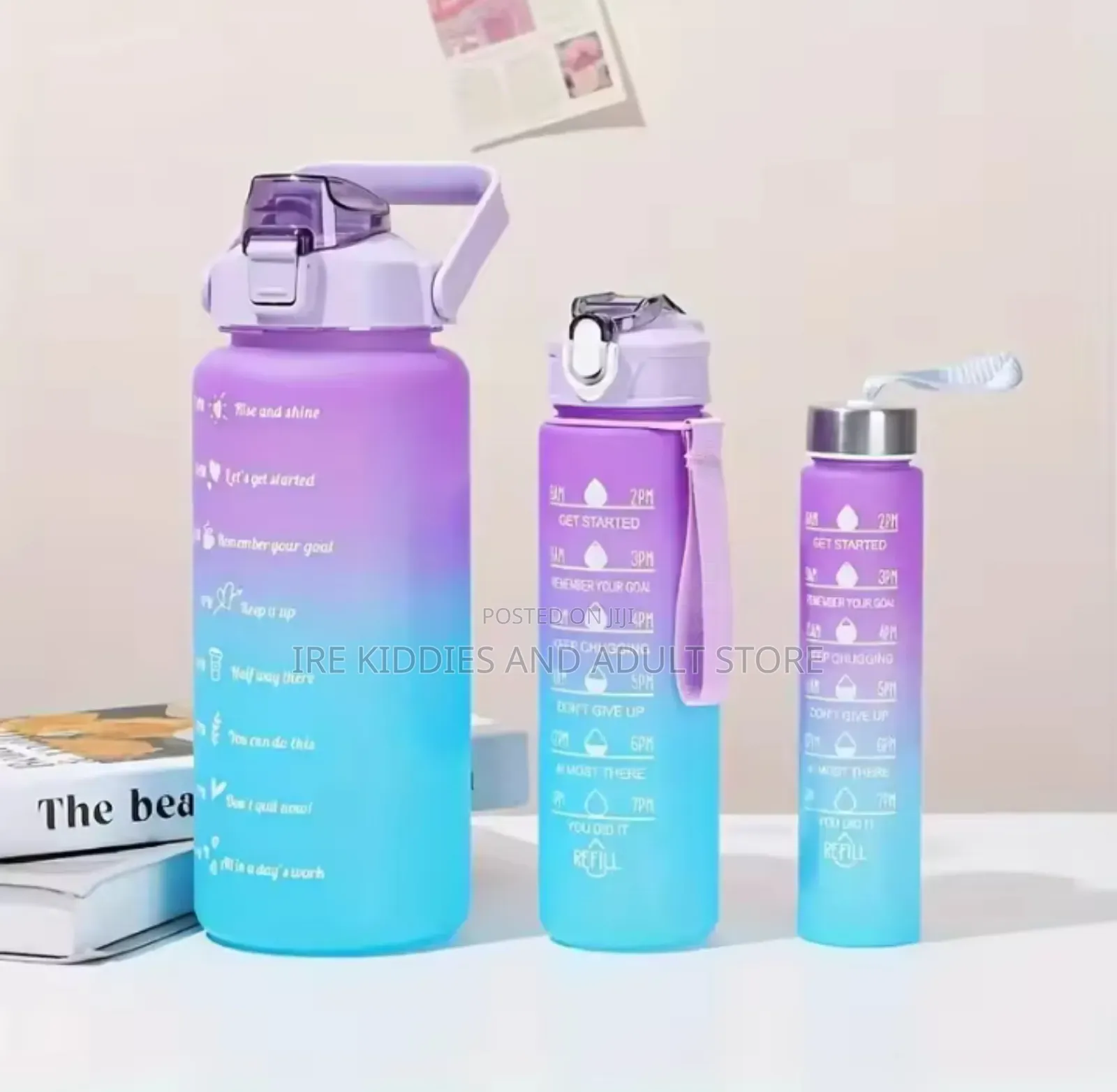 3in1 Colourful Water Bottle (500ml-2000ml)