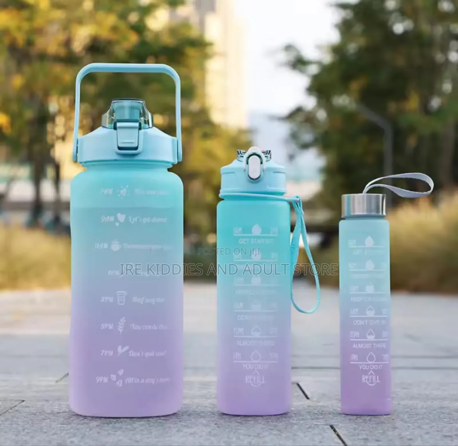 3in1 Colourful Water Bottle (500ml-2000ml)