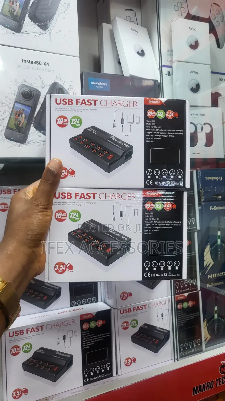 10 PORT USB Fast Charging