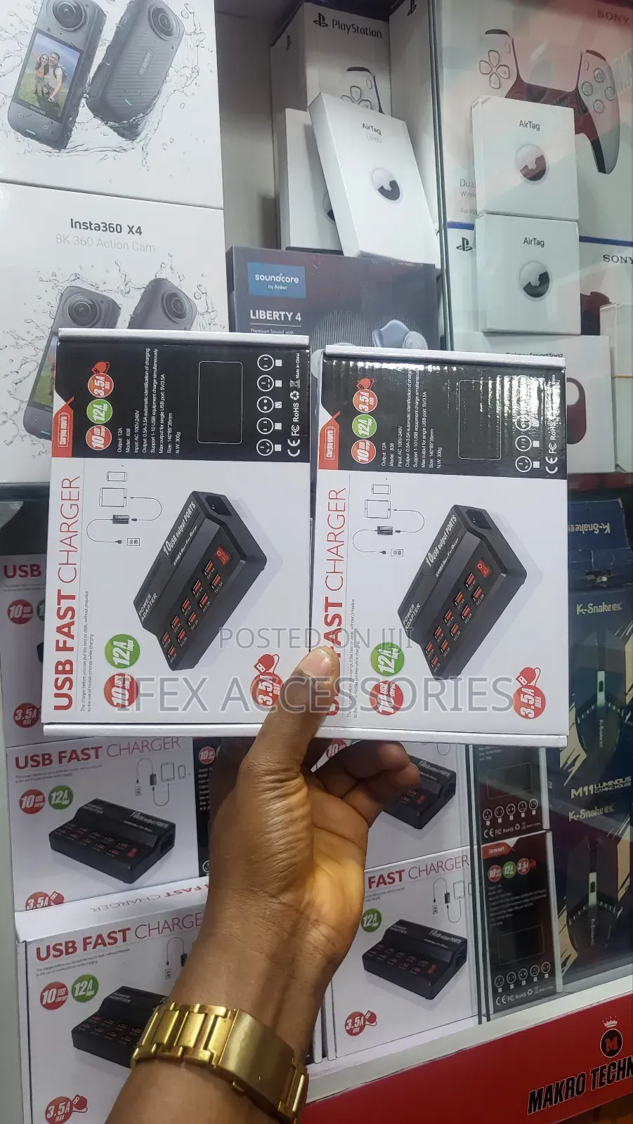 10 PORT USB Fast Charging