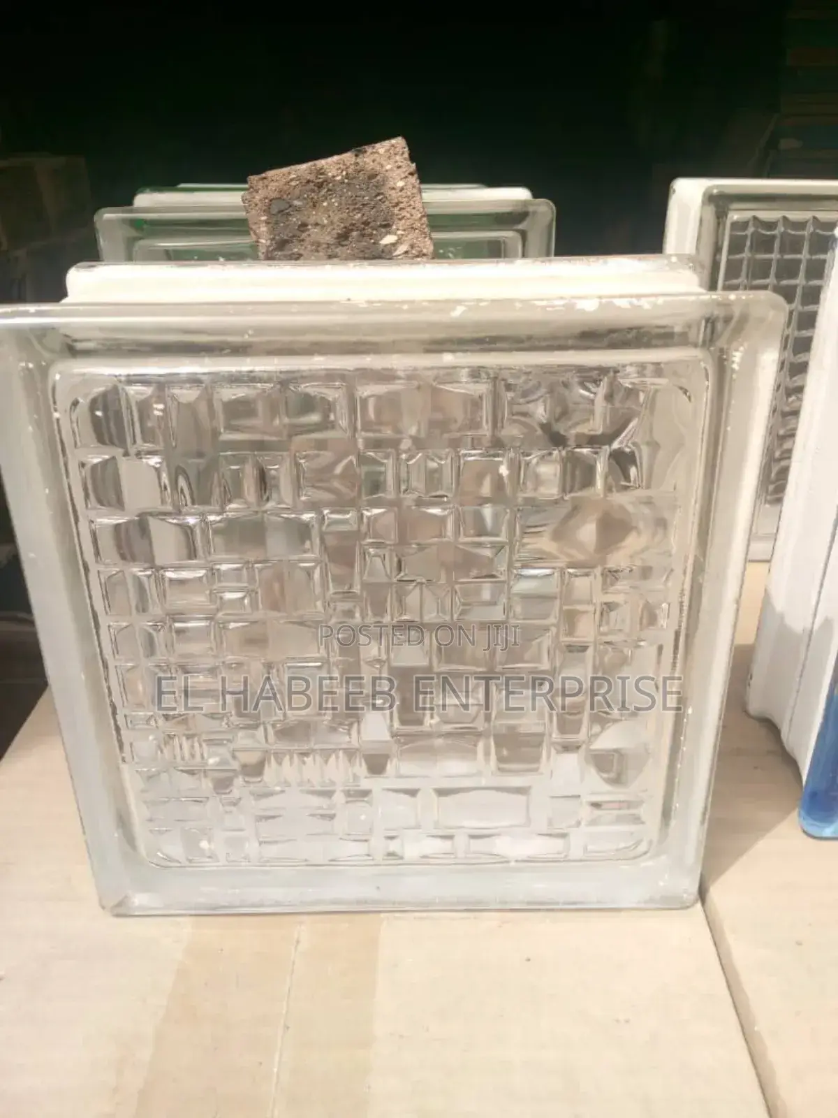 White Glass Block