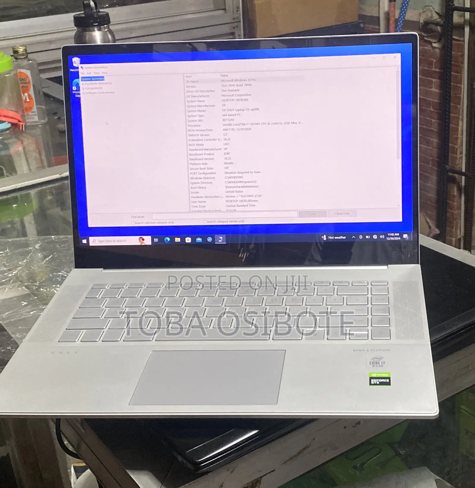Laptop HP Envy 15 32GB Intel Core i7 SSD 1T