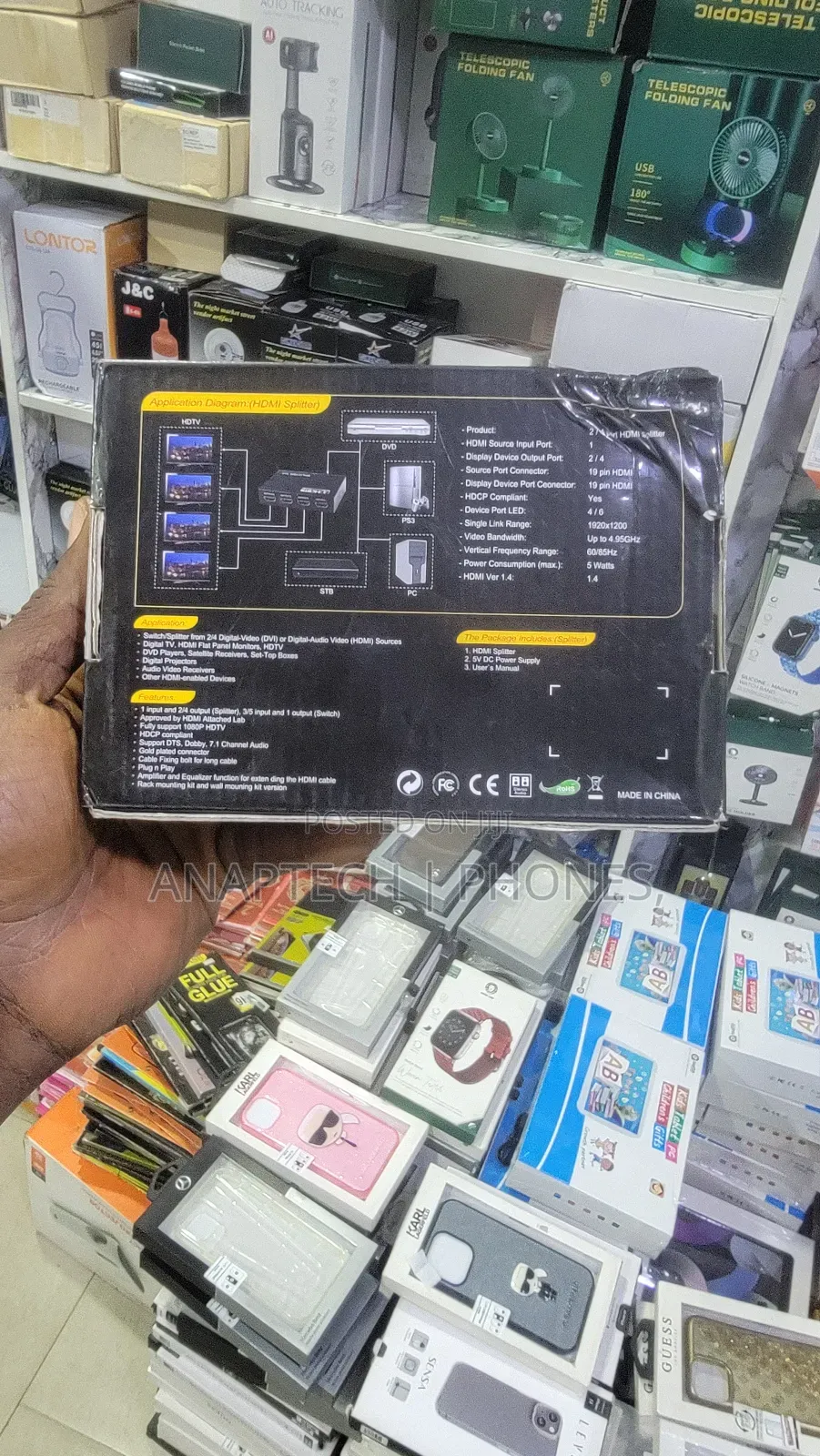 1080p 3D Hdmi Splitter Ver 1.4 1 × 2 1 X 4 Con Amplificador