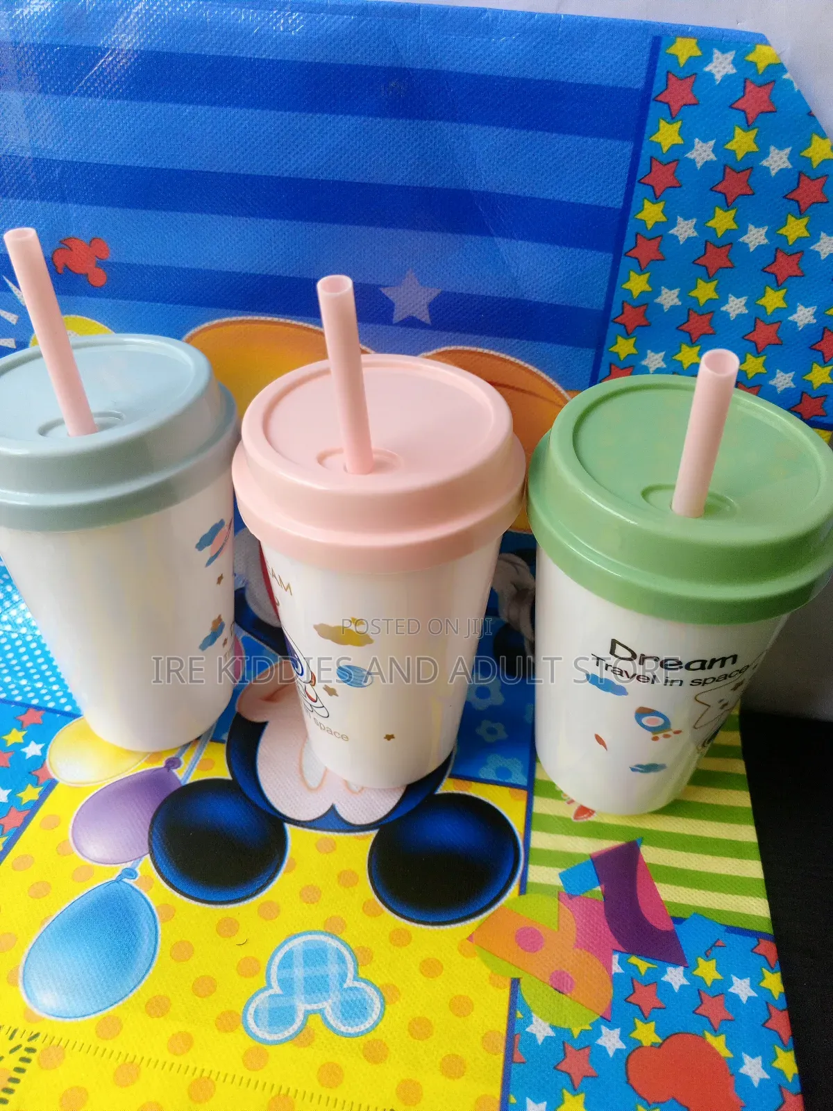 12pcs of Dream Covered Cup With Straw